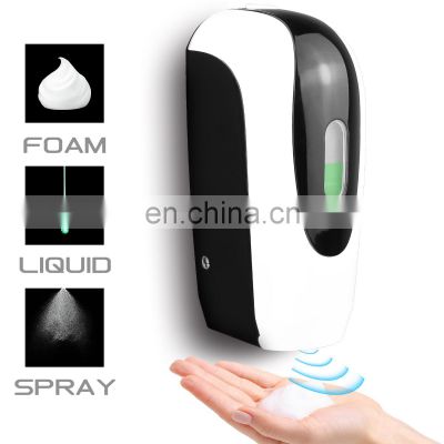 Wall mounted universal automatic gel foam spray hand soap sanitizer auto dispenser, automatic foam sensor soap dispenser