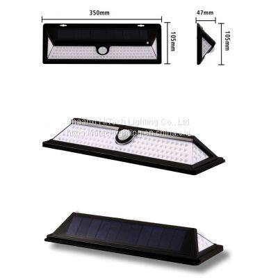 IP65 Waterproof PIR Motion Sensor Solar Wall Mounted Light 118 LEDS Outdoor Solar Lamp For Garden Street Light Cold Lighting photo-5