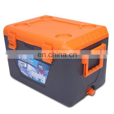 Custom blow molding portable 30 liter beach cooler box hard cooler for camping