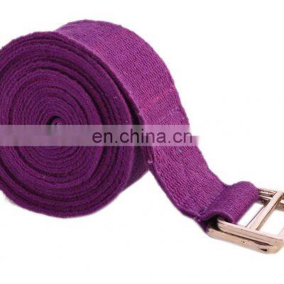 Private label Custom logo option with cotton yoga belt strap Indian supplier