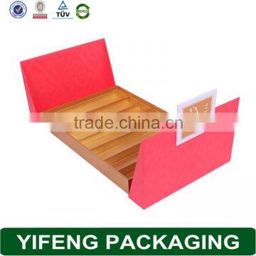 Customized Empty Pink Cardboard Paper Gifts Homemade Chocolate Gift Box photo-3