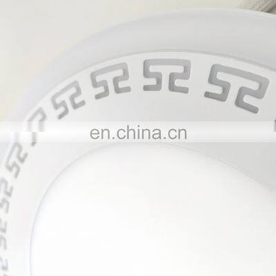 Factory Supply Surface Round Led Panel Light 6W 12W Double Color
