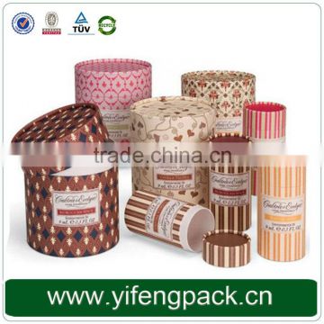 Different paper printing with custom shape design paper cylinder box