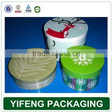 Recycle Hot Stamping Printing cylindrical gift box