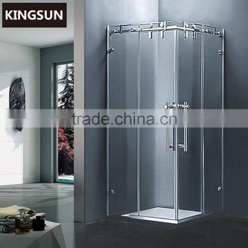 Modern Design Space Saving Corner Glass 2 Sides Shower Enclosure