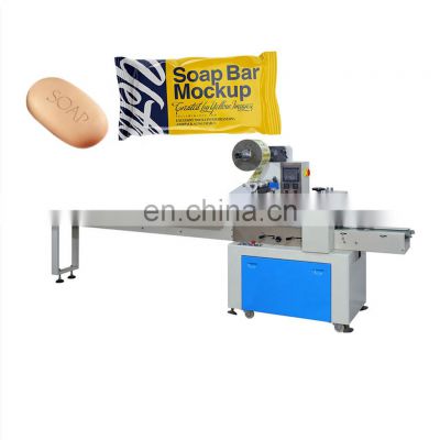 Horizontal Multi-function Pillow Flow Facial Lundry Hotel Round Toilet Small Scale Soap Bar Packaging Wrapping Packing Machine