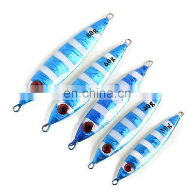 30G/40g/50G wholesale speed slow pitch bass sea fishing  Back Luminous Hard Bait Metal jigging lure