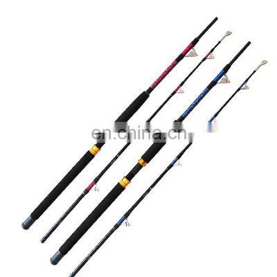 Weihai Factory Price 1.8M/2.1M glass fiber sea saltwater big game boat trolling rods fishing shark rod