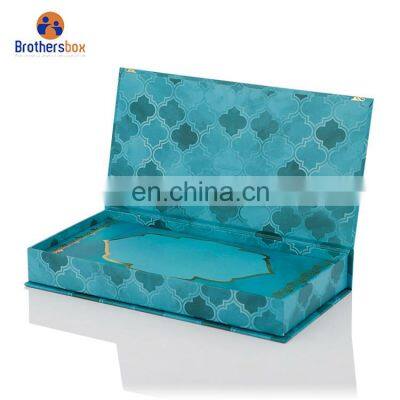 Flap Lid Packaging Cardboard Bespoke Custom Magnetic Closure Gift Box