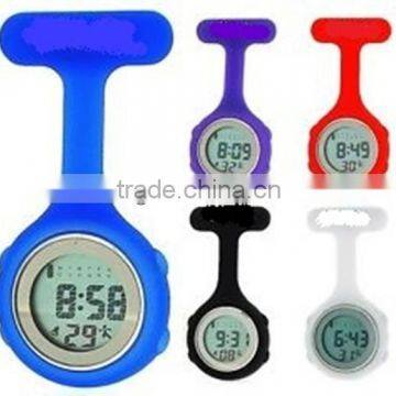 multicolors popular silicon digital nurse watch