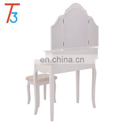 Antique Dressing Table With Mirror And Stool Made In China Dressing Table photo-4