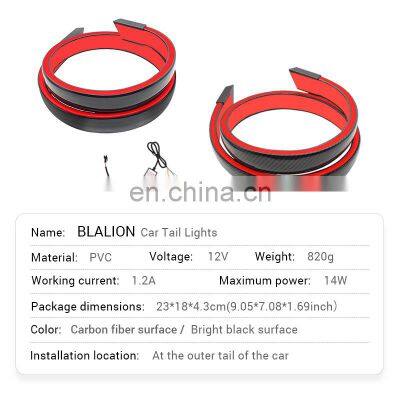 Car Stop Light High Rear Additional Light Flexible LED Strips Auto Turn Signal Running Light Universal Tail Brake Lamp photo-5