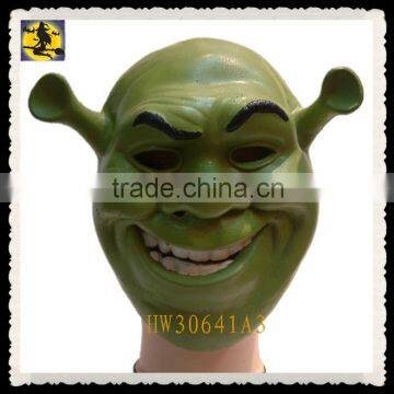 Lovely Smiling Green Shrek Vinyl Mask for Sale