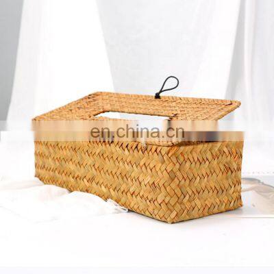 New Design Stocked Grass Material Plant Fiber Facial Tissue Boxes