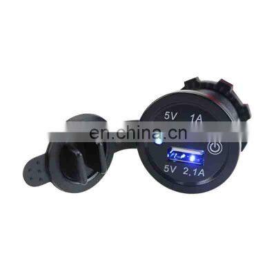 Car and Motorcycle Modification With Touch Switch 3.1 Car USB Charging Socket