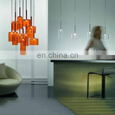 Nordic Glass Pendant Lights Creative Minimalist Bar Living Room Bedroom Single Head LED Hanging Lamp