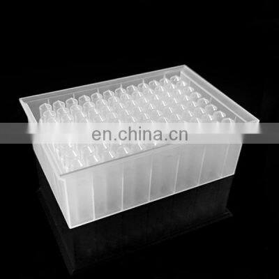 Wholesale Price Clear Polypropylene  Disposable Plastic 96 Deep Well Plate 2.2ml V-bottom Well Plate