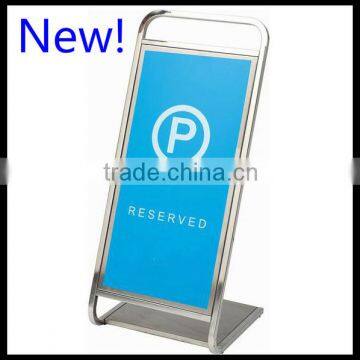 Parking sign New Arrival _ Reserve Parking Signs Stand_Portable Hotel Silver Blue Parking Signs