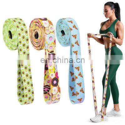 Custom Food printing resistance band workout Exercise  Fabric resistant Booty bands