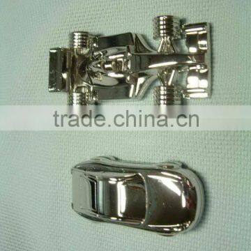 4GB Silver Metal Race Car Shape Flash Memory USB