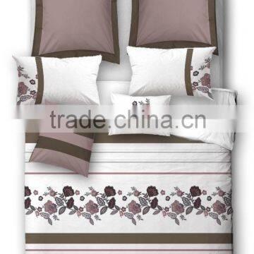 hot selling embroidery floral duvet cover