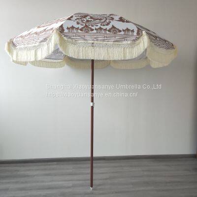 umbrella with tassels beach umbrella outdoo tassels sun umbrella can be customized factory