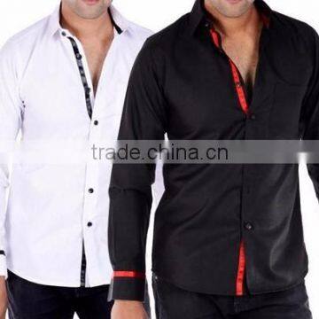 new brand casual fashion white cotton long shirt