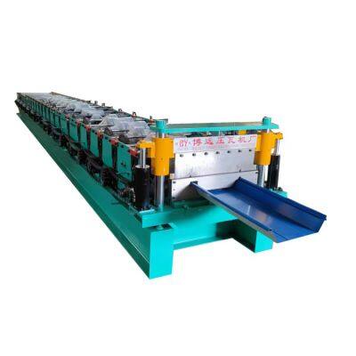 Color steel concealed tile machine, roof panel upright locking edge pressing tile machine