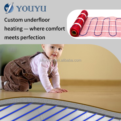 Modern Design HDPE+PP Electric Underfloor Heating Mat Waterproof Floor Warming Mat for Bathroom Electric Heating System photo-2