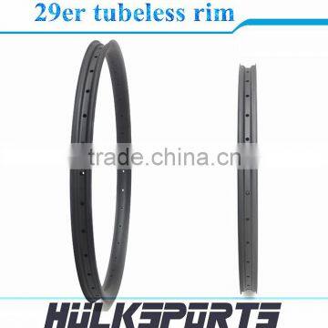 29er Tubeless Rim Carbon Fiber T700 MTB Wheelset All Mountain Bicycle Rims 35mm Width Carbon Fiber Hulksports Bike MTB Wheels