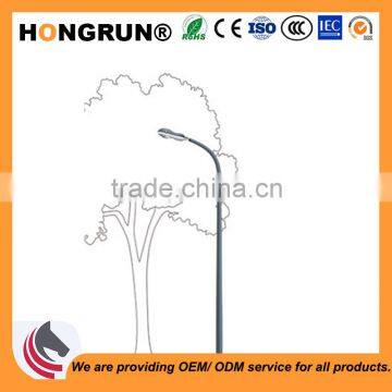 Basic model Single-arm street light pole offered OEM service lamp poles