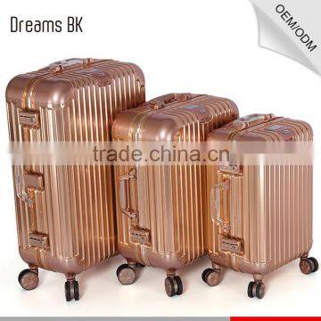 CE Approved Professional Aluminum Magnesium Case Rose Gold Trolley Case photo-2