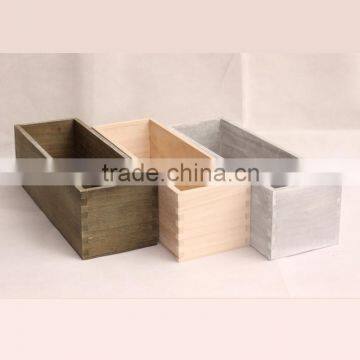 Wooden tray ,pine rectangle box ,wooden storage box