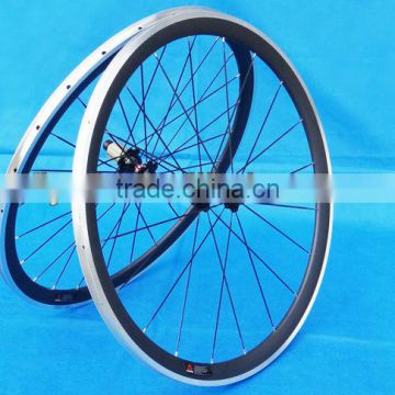 FLX-WS-CW013 Full Carbon Road Bike 700C Clincher Wheelset 38mm with Alloy Brake Surface