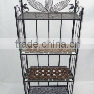 Floor stand mosaic antique rack shelves bookcase shelves display
