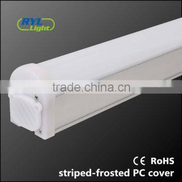 Aluminum Body pc Cover Triproof Dali Dimming Led Linear Light for Underground Car Parking photo-3