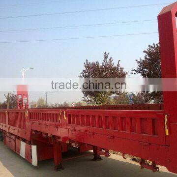 Used 11m Howo Container Flatbed Truck Trailer / Cheap Low Flatbed Trailer in Shanghai photo-4
