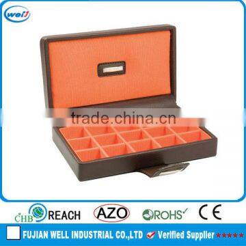 tie and cufflink leather box