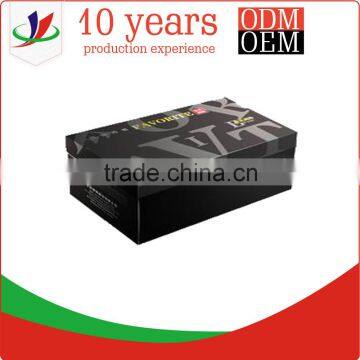 custom printed shoe box black corrugated boxes