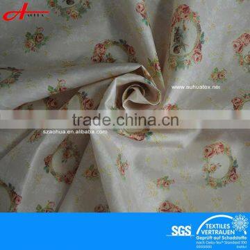 100%Polyester 300T Taffeta fabric with Transfer printed