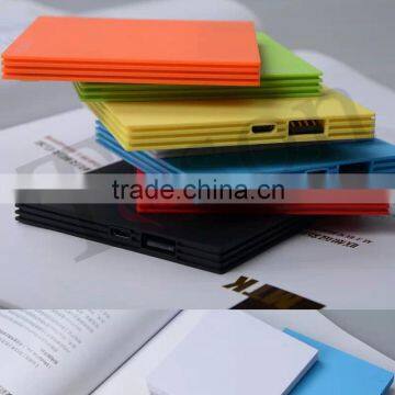 Credit card power bank/mini power bank 2600mah for smartphone