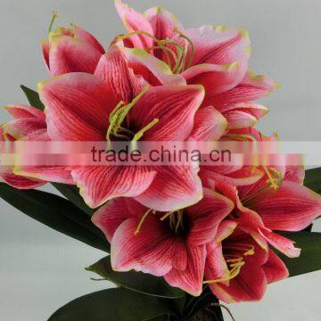 Pure Handmade Factory Direct Artificial Flower /fake Clivia Wholesale Price photo-3