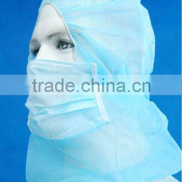 Disposable Non-woven Hood With Face Mask photo-3