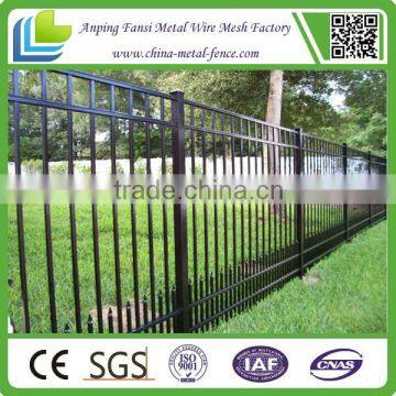 High quality flat top iron fence panels china supply