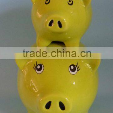 stackable ceramic piggy bank,custom ceramic piggy bans for sale