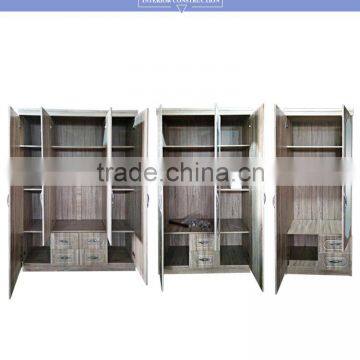Armoire 4 Doors Middle Double Mirror Fashional Design photo-3