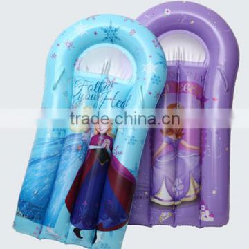 PVC inflatable surfboard/kickboard for kids, inflatable surfboard mattress for children