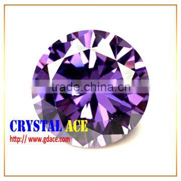 Round shiny and brilliant cubic ziconia stone, Loose Zirconia gem stone wholesale