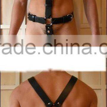 MENS LEATHER TORSO GENUINE LEATHER HARNESS