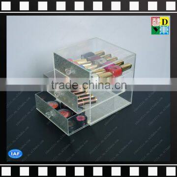 Crystal Clear Acrylic Makeup Organizer Box With 5 Drawers Made in China